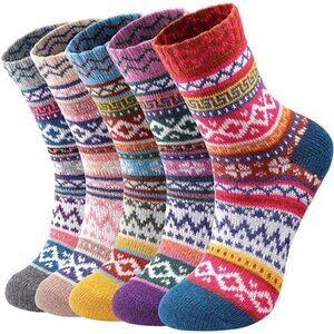 Clothclose Wool Socks - Winter Warm Wool Socks for Women Men, Soft Cozy Socks